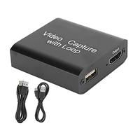 Switch Capture Card, 4K HDMI Video Capture Card, High Definition Live USB External for Switch Game USB to HDMI with Loop Out (Black)