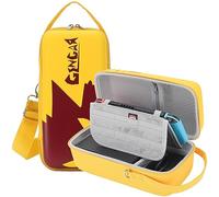 Switch Carrying Case Compatible with Nintendo Switch/Switch OLED - Build in Stand Hard Travel Case Deluxe Pouch Storage Bag fits Switch Console, Joy-Con and Adapter, Dock & Accessories