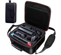 Switch Case Storage Bag for Nintendo Switch/Switch OLED with 21 Game Cards Slot, Portable Carrying Travel Bag Hard Protective Messenger Pouch for Console Pro Controller & Accessories (Grey)