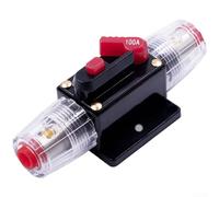 Switch Controlled Fuse Holder with Automatic Breaker for Car Audio Systems, Alloy Construction for Effective Electrical Circuit Protection (100A)