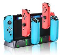 Switch Controller Charger Station Compatible with Nintendo Switch & OLED Model Joy-con, Switch Joycon Charger Dock Support to &