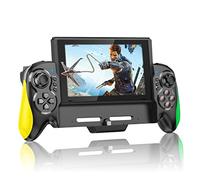 Switch Controller, Compatible with Nintendo Switch/OLED, One-Piece Switch Pro Controller Replacement for Joypad, Switch Handheld Grip Suitable for Big Handheld Players with Adjustable Turbo Function