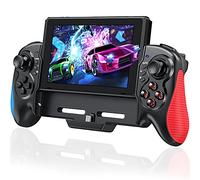 Switch Controller for Nintendo Switch Pro Controller Switch OLED, Switch Controller Grip Ergonomic Handheld Switch Grip Controller with Dual Vibration, Turbo Mode and 6-Axis Motion Control Red