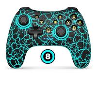 Switch Controllers, Wireless Switch Pro Controller for Nintendo Switch/Lite/OLED, Adjustable LED Switch Remote Compatible with Windows PC/Android/iOS with Programmable (White)