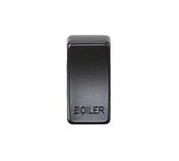 Switch Cover "Marked Boiler" - matt Black
