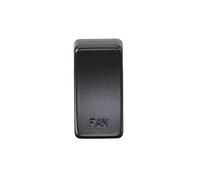Switch Cover "Marked Fan" - matt Black