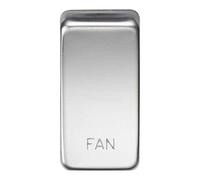 Switch Cover "Marked Fan" - Polished Chrome