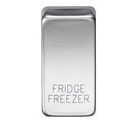 Knightsbridge GDFRIDPC Switch Cover "FRIDGE/FREEZER" - Polished Chrome