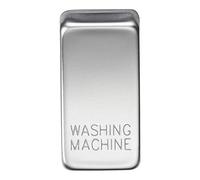Switch Cover"Marked Washing Machine" - Polished Chrome
