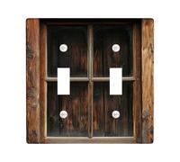switch cover plate rustic wood switch cover dark brown vintage design home decor thermoplastic wall plates standard size double rocker