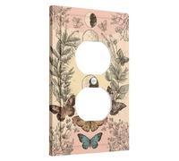 switch cover plates vintage butterfly moon phases boho nature accents seasonal home decor thermoplastic wall plates plug