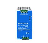 Switch Din Rail Power Supply NDR 240W 110V/220V AC TO DC Industrial DIN Rail Switching Power Supply 12V 24V 48V 110V/220V AC TO DC (Size : 220V, Color : 48V_240W)