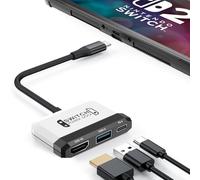 Switch Dock for Nintendo Switch 2/Switch/OLED, 3-in-1 Portable TV Dock with 4K@60Hz HDMI USB 3.0 Port USB C PD 100W Charging,Mini Travel Dock Replacement for Switch Docking Station