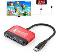 Switch Dock for Nintendo Switch 2/Switch/OLED, 3-in-1 Portable TV Dock with 4K@60Hz HDMI USB 3.0 Port USB C PD 100W Charging,Mini Travel Adapter Replacement for Switch Docking Station