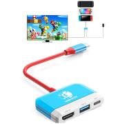 Switch Dock for Nintendo Switch 2/Switch/OLED, 3-in-1 Portable TV Dock with 4K@60Hz HDMI USB 3.0 Port USB C PD 100W Charging,Mini Travel Dock Replacement for Switch Docking Station