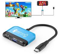 Switch Dock for Nintendo Switch 2/Switch/OLED, 3-in-1 Portable TV Dock with 4K@60Hz HDMI USB 3.0 Port USB C PD 100W Charging,Mini Travel Adapter Replacement for Switch Docking Station