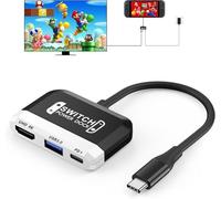 Switch Dock for Nintendo Switch 2/Switch/OLED, 3-in-1 Portable TV Dock with 4K@60Hz HDMI USB 3.0 Port USB C PD 100W Charging,Mini Travel Adapter Replacement for Switch Docking Station