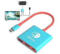 Switch Dock for Nintendo Switch Docking Station,Portable Switch TV Dock Adapter Compatible Nintendo Switch/Switch OLED Support Switch TV Dock Mode with HDMI2.0, Replacement Travel Dock for Switch