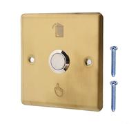 Switch Doorbell Panel Made from Rust Resistant Stainless Steel, Includes Button for Easy Visitor Notification, Compatible with Most Standard Doorbell Installations (Gold)
