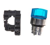 Switch drive 3 position blue with self-return ZB4BK1563