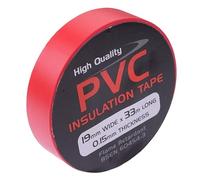 Switch Electronics 19mm x 33m Coloured PVC Insulation Insulating Self Adhesive Tape BSEN 60454-2 (Pack of 1, Red)
