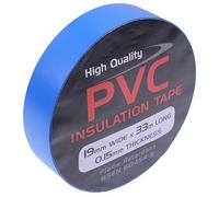 Switch Electronics 19mm x 33m Coloured PVC Insulation Insulating Self Adhesive Tape BSEN 60454-2 (Pack of 5, Blue)
