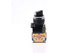 Switch Encoder 1pcs 22mm Self-Lock Selector 1NO1NC 2 Positions Rotary Switches DPST 4 Screws 10A400V Power Knob ON/Off(Nero)