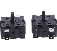 Switch Encoder Electric Room Heater Rotary Switch AC 250V 16A 3Pin 5Pin Electric Room Heater Rotary Switch Selector Potentiometer (Color : 3 Pin, Size : 1pcs)