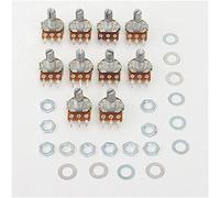 Switch Encoder WH148 Linear Potentiometer 15mm Shaft 3pin with Nuts and Washers,Rotary Switch B1K B2K B5K B10K B20K B50K B100K B250K B500K B1M Electromechanical components (Size : 250K OHM)