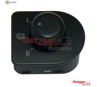 Metzger Autoteile Switch 0916071 – Driver-side Heatable Mirror Adjustment for VW Beetle/Bora/Golf IV