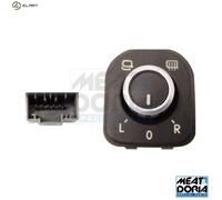 Mirror adjustment switch Left Front 206024 MEAT & DORIA for SEAT VW