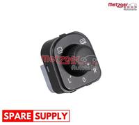 SWITCH, EXTERIOR REARVIEW MIRROR ADJUSTMENT FOR SKODA SUPERB METZGER 09161126