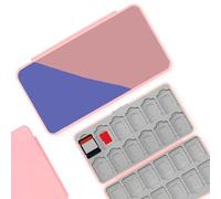 Switch Game Card Holder with Magnetic Lock - 24 Game Cartridge & 24 MicroSD Card Slots, Large Capacity Portable, Portable Travel Storage Case Compatible with Nintendo Switch (D6)