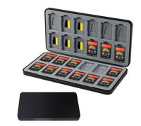 Switch Game Case for Nintendo Switch 2/OLED/Lite, Portable Gaming Card Organizer Box, 24 Slots Magnetic Holder for Micro SD Cards, Valentine's Day Travel Collect Storage Computer Memory Card Cases