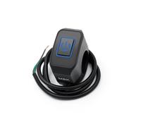 Switch Handlebar Switch Motorbike 22mm Motorcycle Switch Button Handlebar Mount Switch Headlight Horn Control ON/OFF With LED Display Lamp Handlebar On Off