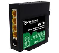 SWITCH, HARDENED IND 5 PORT POE+ GIGABIT; SW-735 (BRAINBOXES) Qty X 1