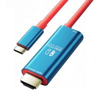 Switch HDMI Cable, USB C to HDMI Adapter,100W PD,4K 60Hz Output,Portable Travel TV Adapter Compatible with Nintendo Switch 1&OLED (NOT FOR 2)