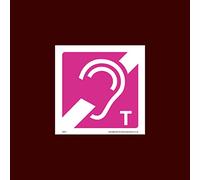 Switch Hearing Aid to T-coil Sticker/Self Adhesive Sign - Fire, Disabled, Wheelchair, Ramp, Parking, Emergency - (DDA7)