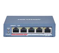 Switch HIKVISION 4 POE 10/100M Unmanaged, +1 Porta Uplink da 100M, 802.3af/at 25