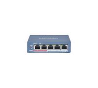 Switch HIKVISION 4 POE 10/100M Unmanaged, +1 Porta Uplink da 100M, 802.3af/at 25