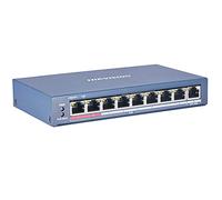 Switch Hikvision 8 Poe 10/100 m Unmanaged. +1 Uplink Port 100 m. 802.3af/at 2