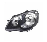 Switch Ignition Lock For VW For Polo For For Fox 2006-2010 Headlights Car Headlamp Assembly Daytime Running Light Whole Car Light Assembly(Black Left)