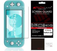TECHGEAR Switch Lite Screen Protectors [Pack of 5] CLEAR LCD Screen Protector Guard Covers with Cleaning Cloth & Applicator Card Compatible for Nintendo Switch Lite