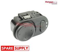 SWITCH, MIRROR ADJUSTMENT FOR OPEL COMBO CORSA C CORSA D METZGER 0916234