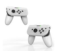 Switch OLED Joy Cons Grips Compatible with Nintendo Switch/Switch OLED Joycons,JOYTORN Switch OLED Accessories Handgrips Ergonomic Comfort Handheld for Nintendo Switch Joypads,2 Pack-White
