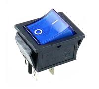 Switch ON/Off 4 Pins with Light 10A AC125-250V KCD4 Small Button for Refrigerators Electric Kettles Water Dispensers*2pcs(Black)