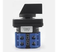 Switch Rotary Cam Switches 2 Positions 4 with Changeover and Switch size 48 * 48 * 30 mm crafted from Plastic making it suitable for multiple applications