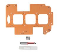 Switch Socket Bottom Box Template 7x7cm Hole Multi Functional R20 R25 R30 Corner Radius Template with Router Bit for Woodworking Furniture Trimming Engineering Plastic 70x70mm