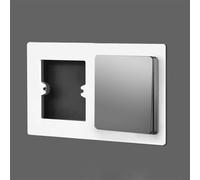 Switch Socket Wall Panel 86 Type with Wall Switch Bottom Box and Decorative Frame Cover Made from PC Material for Longevity (gold-type3)