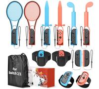 [ / / ] Switch Sports Accessories Kit for Nintendo Switch 2 (2025)/Switch 1/Switch OLED,Family Party Game Bundle Set for Joy-Con with Storage Carrying Bag for NS2 Sports